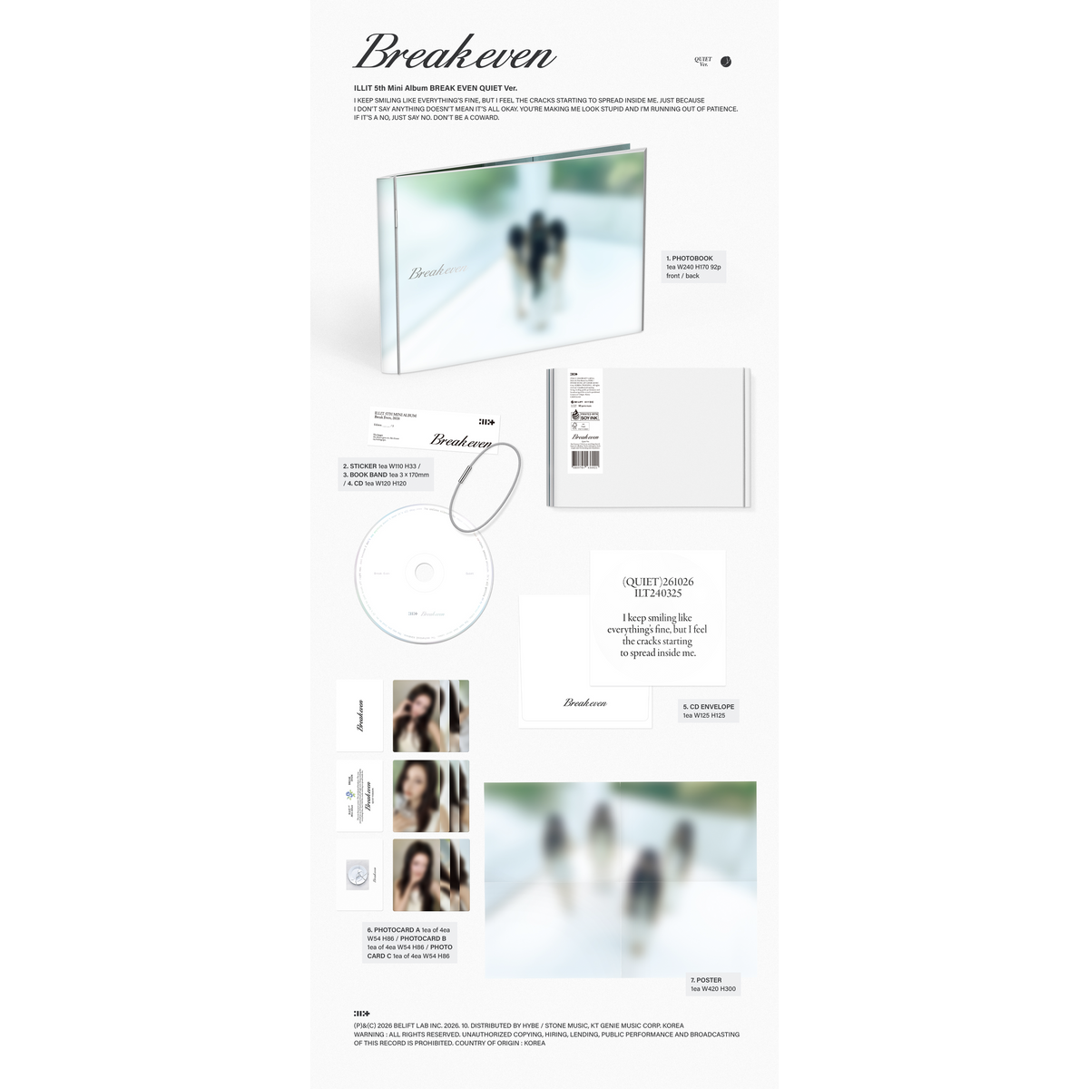 BREAK EVEN [QUIET Ver.] (SIGNED EXCLUSIVE) Packshot